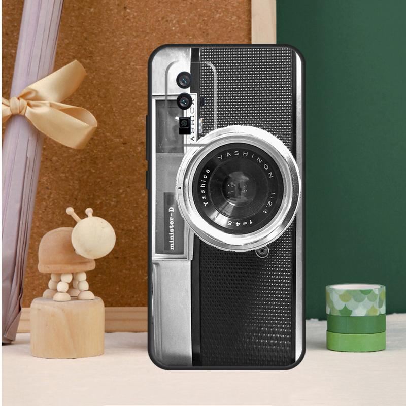 Vintage Camera For POCO X6 Pro M6 X3 X5 F3 F5 M5s Cover For Xiaomi 13T 12T 11T 14 Pro 12 13 Lite Case