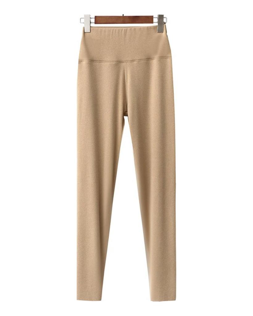 Damskie jesienno-zimowe legginsy German Velvet Slim Fit Warm High Waist Cinched