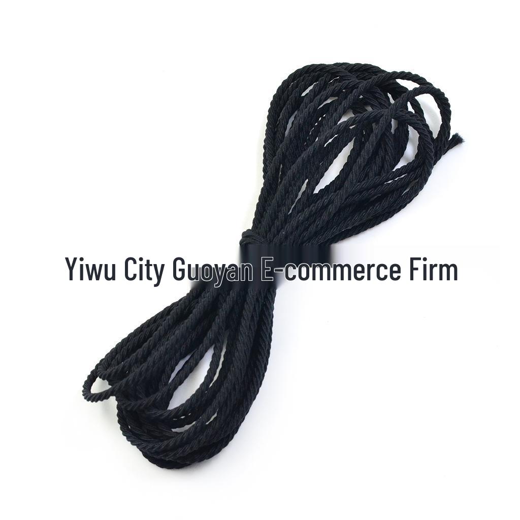 Korean High Elasticity Ribbed Rubber Hair Ties - Handmade DIY Hair Accessories