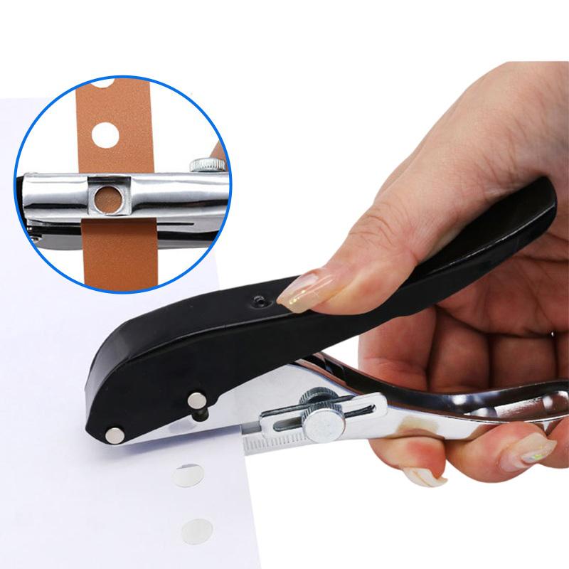 Manuelle Stanz-Kantenanleimzange 8/10 mm Loch Stanzwerkzeug für Kunststoffplatten Papier PVC ABS Öffner Nagelloch Abdeckzange