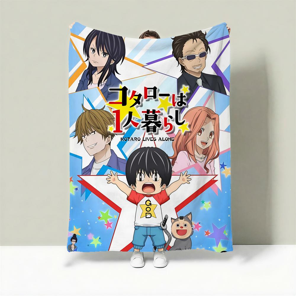 

Anime K-Kotaro Lives Alone Throw Lightweight 240g Flannel Blanket Soft Skin-friendly for Summer Cooling 75cmx90cm
