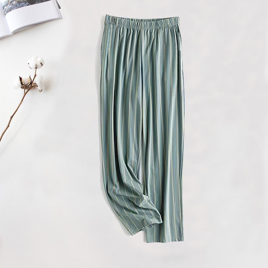 Men's 2024 Double Pocket Cotton Pajama Pants - Lightweight, Casual, Spring/Autumn Wear