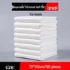 Lot en vrac de serviettes de bain jetables en coton pur épaissi - Absorption améliorée et séchage rapide pour la maison, l'hôtel et le salon