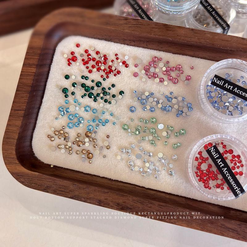 100Pcs 1.5-3Mm Glass Crystal Non Hotfix Rhinestones Craft Supplie Flatback Glitter Stones Nail Art Decorations Diy Accessories