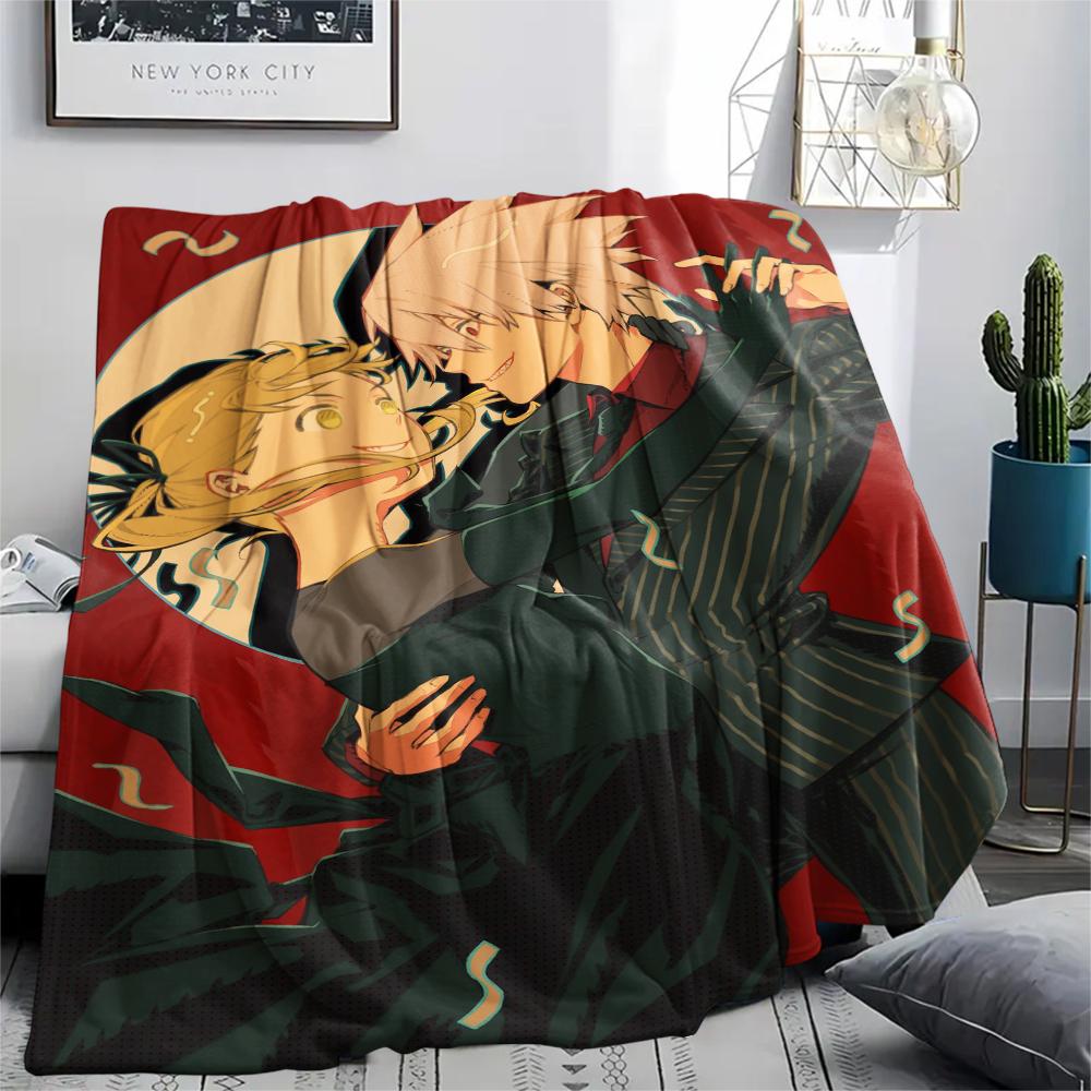 1PC Soul Eater Print Flannel Blanket, High quality Comfortable for All Seasons, Home Decor, Warmth and Comfort, Perfect for Christmas Gifts172