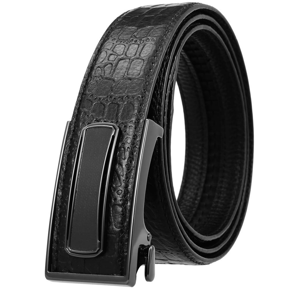 Ceinture tendance en cuir de vachette pleine fleur, boucle intérieure ceinture homme Ly36-23018-5