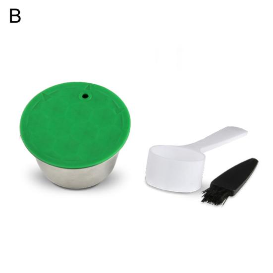 Stainless Steel Reusable Coffee Capsule Filter Cup for Dolce Nespresso Machine