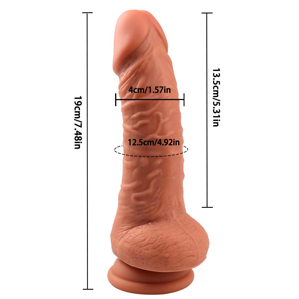 Realistické silikonové dildo Obrovské přísavné měkké dilda pro ženy Masturbátor Ženská vaginální masáž Anální kolík Sex Produkt 18+