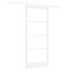 ORKDAL Sliding Door White 93 x 211 cm Solid Pine Wood and Glass