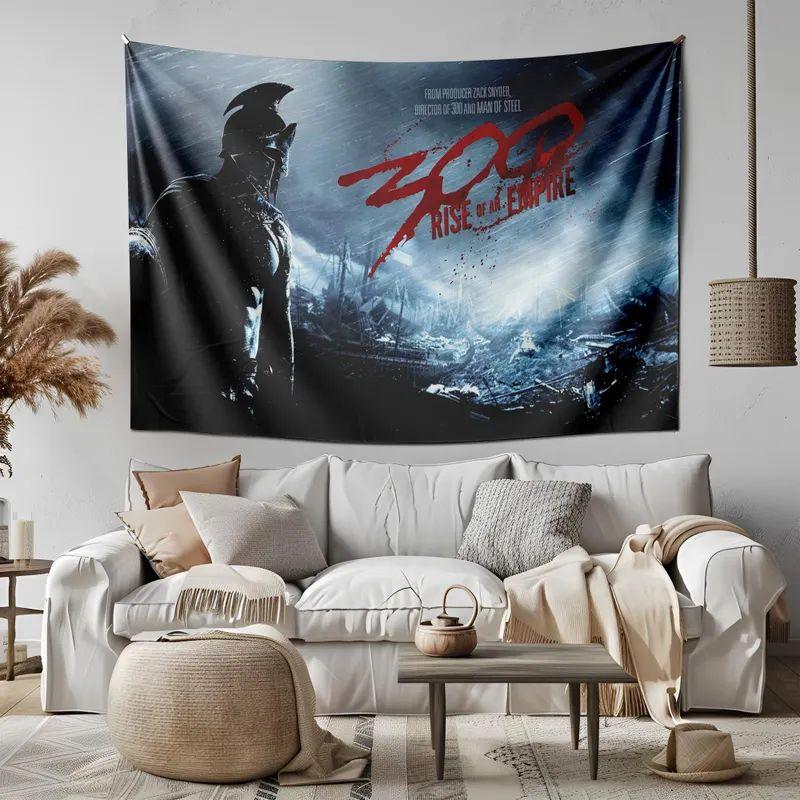 Tapestry of the 300 Spartans film Spartan warrior 75x100