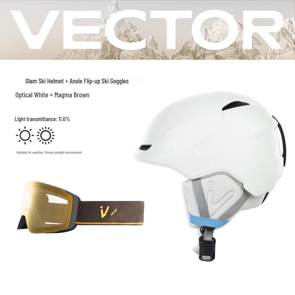 VECTOR Ski & Snowboard Helmet for Men & Women - Anti-Collision, Anti-Fall Safety Gear