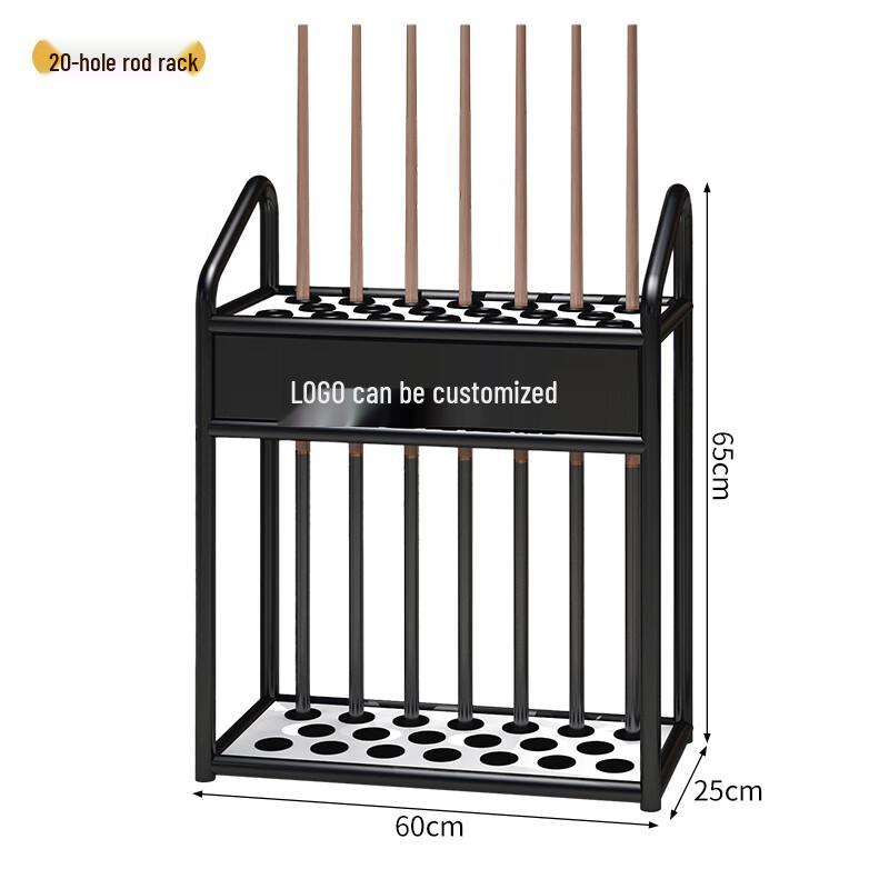 20-Cue Floor-Standing Billiard Cue Rack