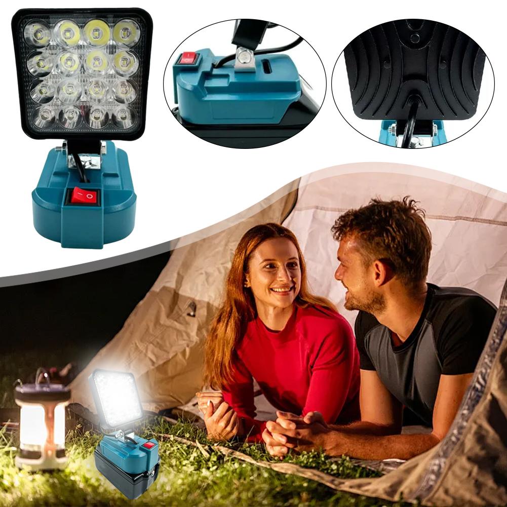 Battery Led Light, 3-inch Portable Spotlight, Wireless, for Outdoor Work, Fishing, Portable Emergency Tool R6P1