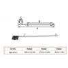 Silver Marine Flag Pole 390mm Flagpole Flag Holder Stand Rail Type Flag Pole  Boats