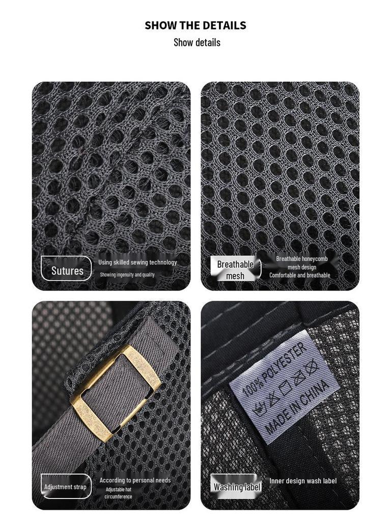 Cool Breathable Outdoor Mesh Baseball Cap, Unisex Sun Protection Ivy Beret