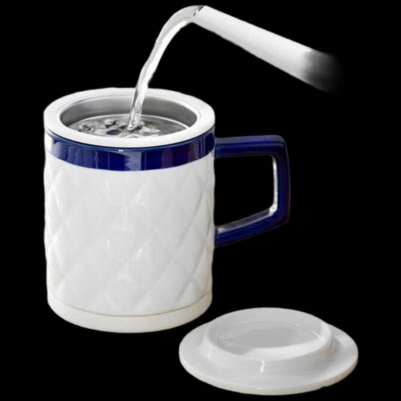 Gong He Jing Pin Ceramic Tea Infuser Mug