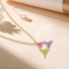 Retro Geometric S925 Sterling Silver Necklace: European & American Fashionable Clavicle Chain Jewelry for Women