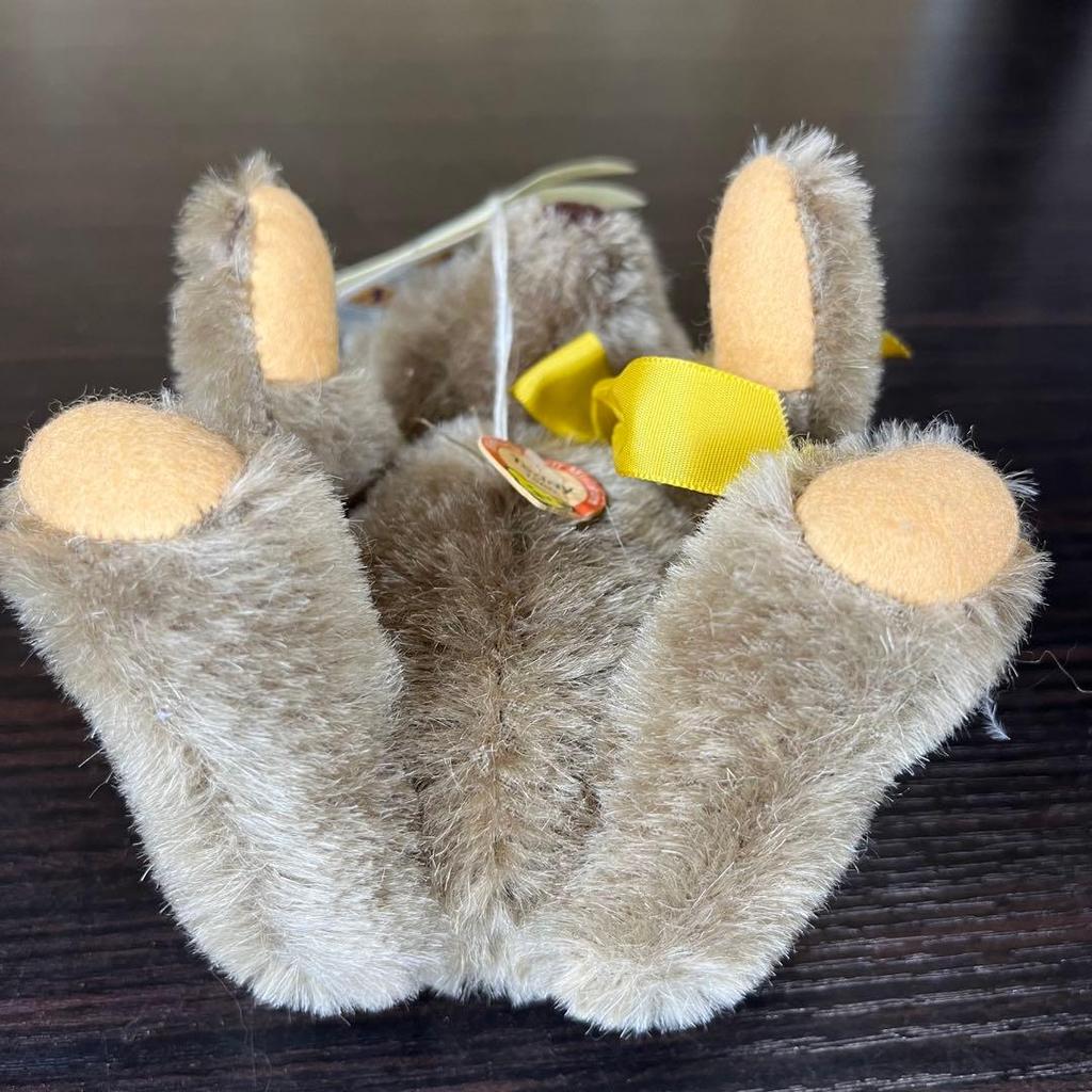 [USED] Rare Steiff Miniature Teddy Bear, Caramel