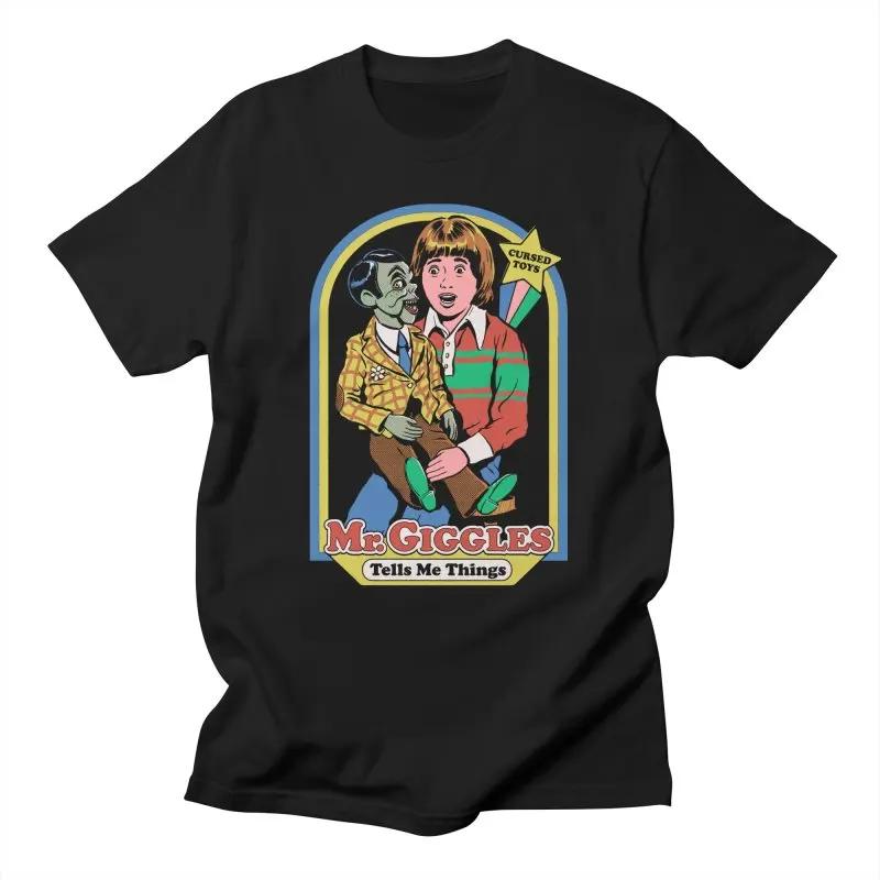 Vintage Tshirt Horror Alien Are Tshirt Men We Here Yet Funny Death Demon Harajuku Men Tee 90 Evil Graphic Camisetas Ropa Hombre