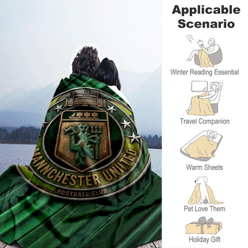 Manchester Logo 3D Wallpapers Android Apk Download Blanket Home Decor Suitable For All Seasons Air Conditioning Blanket Machine Washable