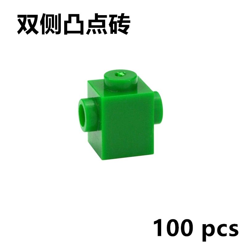 DIY Educational Bricks Modified 1x1 with Studs on 2 Sides Opposite Assembles Particles MOC Parts 47905 Toys for Children