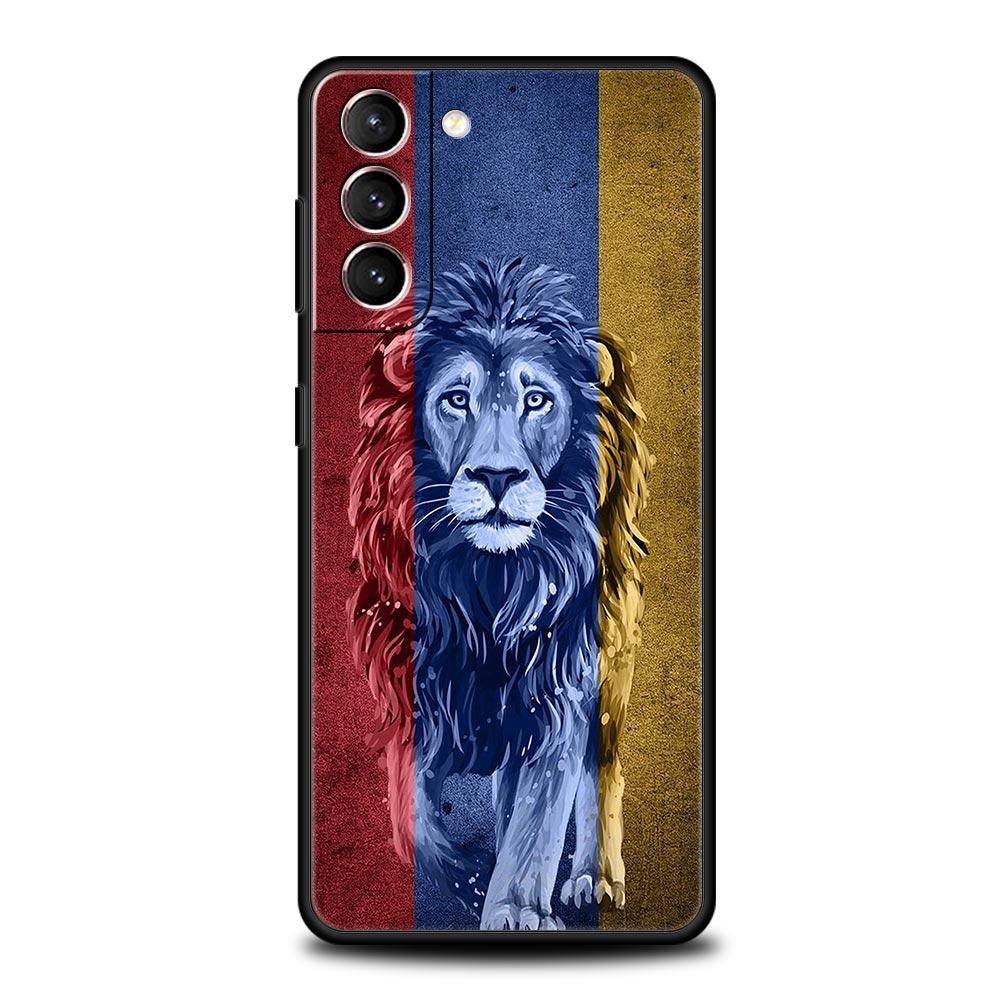

Чехол для телефона с армянским флагом Армении для Samsung Galaxy S23 Ultra S22 S21 S20 FE 5G S10 S10E S9 S8 Plus Note 20, мягкий чехол-бампер Samsung S8