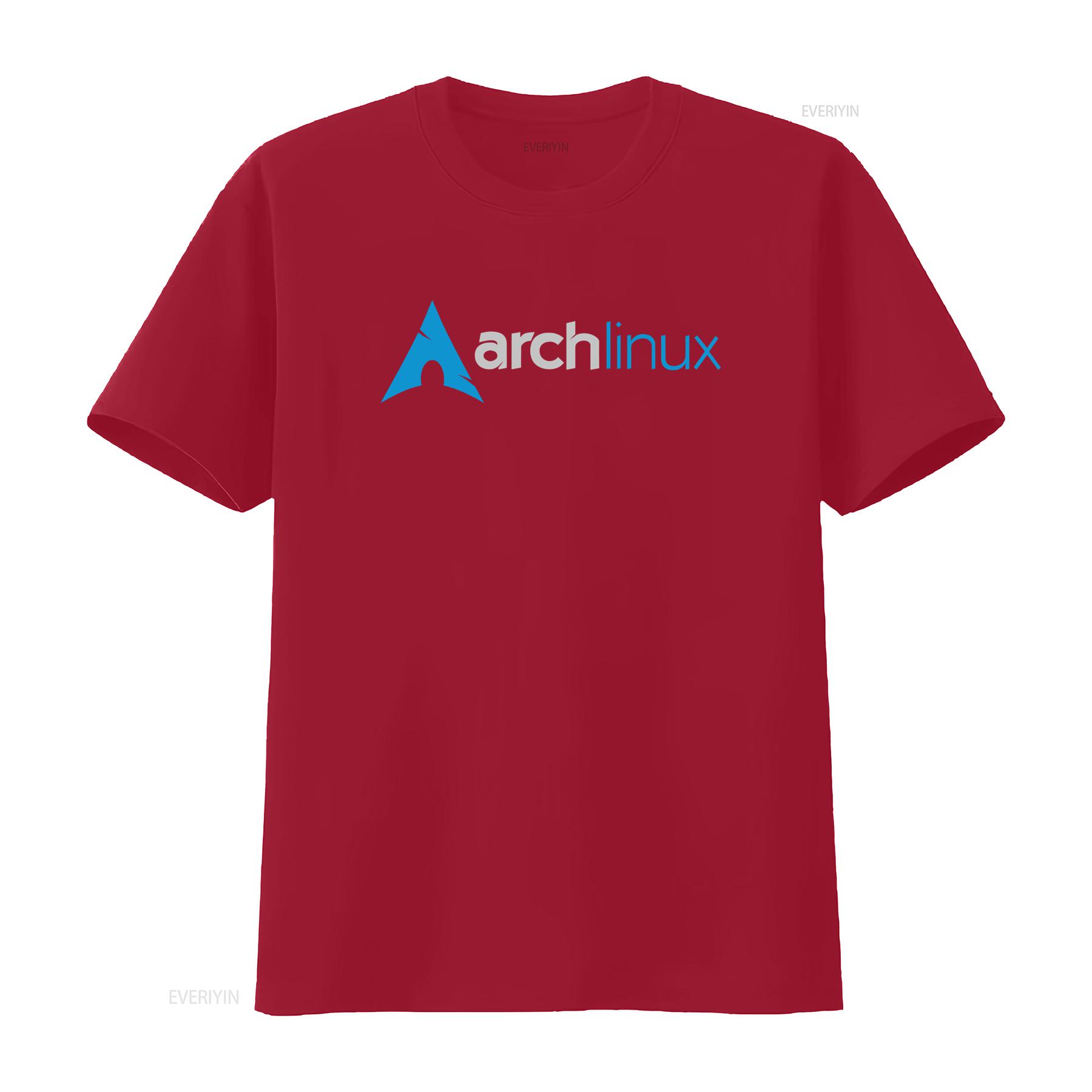 Футболка Arch Linux для системного администратора DevOps Open Source Системного администратора Кодера с классным принтом логотипа винтажная стираная унисекс S