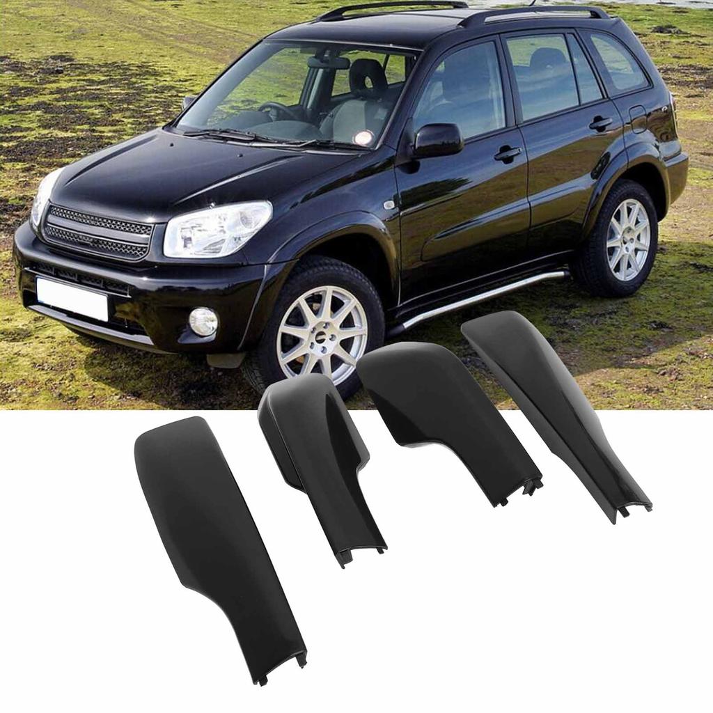 4PCS Roof Rack Cover Plastic Car Accessories Easy To Install Roof Luggage   Rail Rack Replacement for