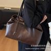 Retro Bag Women's Large Capacity 2025 New Autumn and Winter Versatile Simple Shoulder Bag Premium Texture Commuter Tote Bag