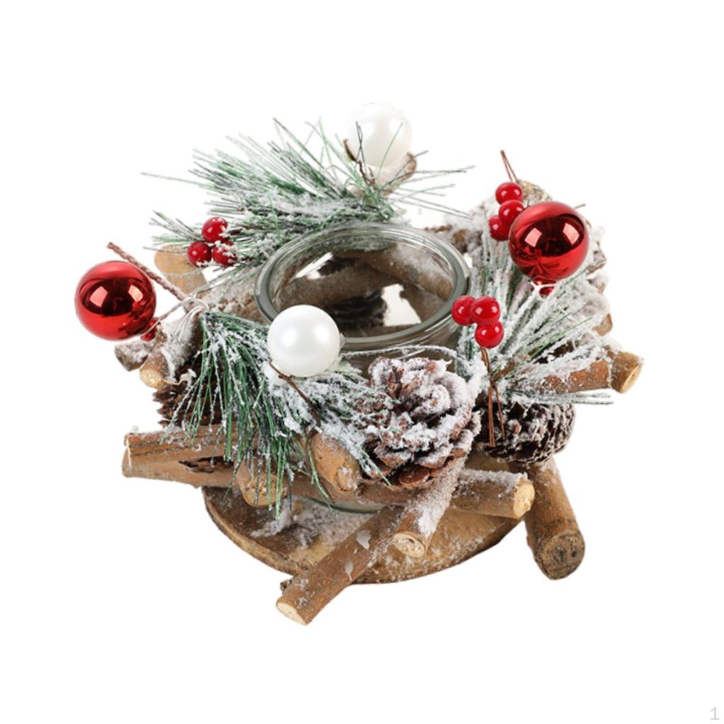 Glass Tealight Holder Candlestick Hotel Candelabrum Christmas Candle
