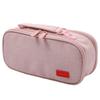 High Capacity Pen Case with Handle 5 Section Canvas Pencil Case Large Pencil Pouches Travel Cosmetic Bag 24x8.5x11cm