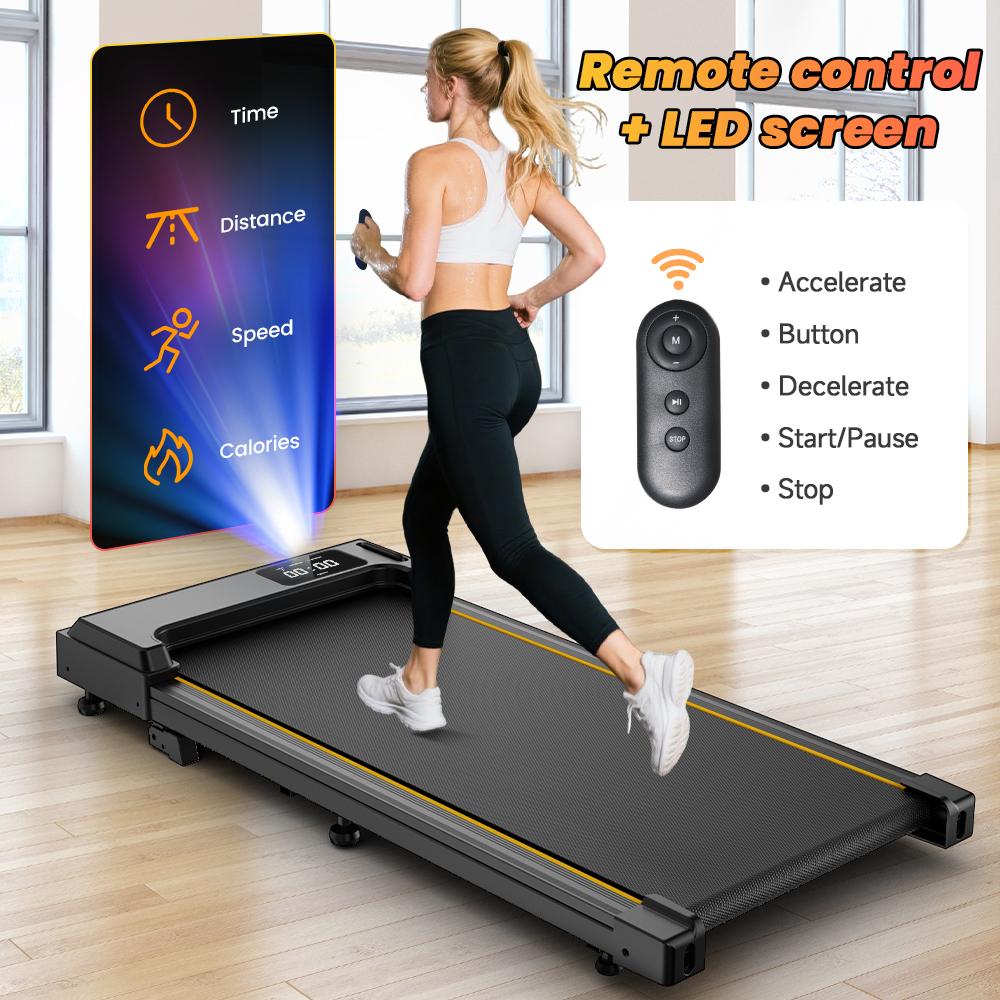 JT31 Smart Walking Pad Treadmill with APP Control 1–6KM/H Speed LED Display Remote Control Compact Home Office Treadmill