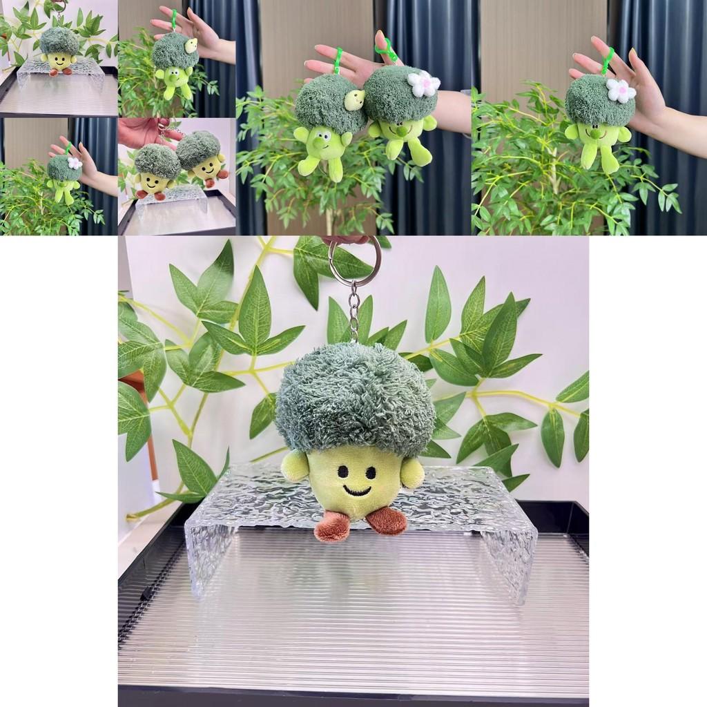 Adorable Plush Vegetable And Fruit Character Keychain With Soft Short Fur Design