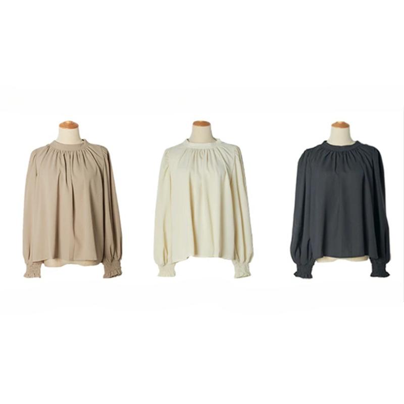 Spring New Vintage Loose Puff Sleeve Blouses Women Elegant Fashion Solid Casual Chiffon Shirt Women Simple Slim Pullover Blouse Woman Clothing 26567