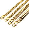 Korean Style Men's 2025 Trendy Stainless Steel & Titanium Necklace Bracelet with Square Buckle