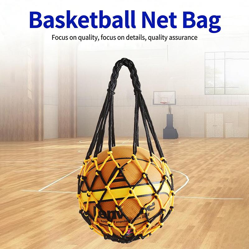 Fotbalová síťová taška Nylon Tučné úložiště Přenos jednoho míče Přenosné vybavení Venkovní sporty Fotbal Basketbal Volejbal