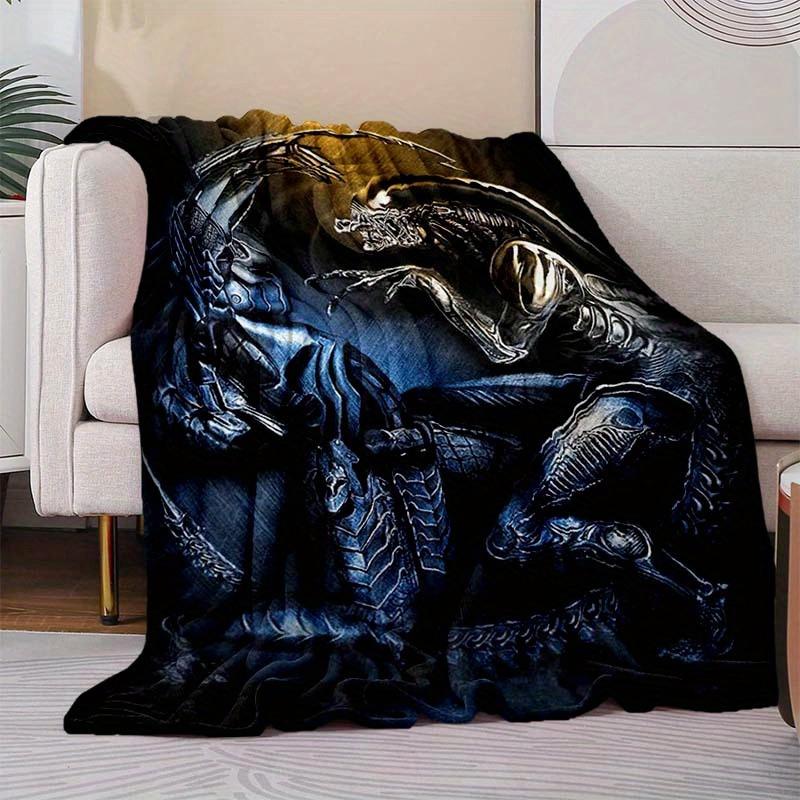 Devil Blanket Soft Warm Throw Blanket Nap Blanket For Couch Sofa Office Bed Camping Travel Multipurpose Gift Blanket For All Season