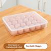 Clear Plastic Egg Storage Box with Lid Stackable Egg Organizer Tray for Fridge Kitchen Home Dorm Fresh Preservation
