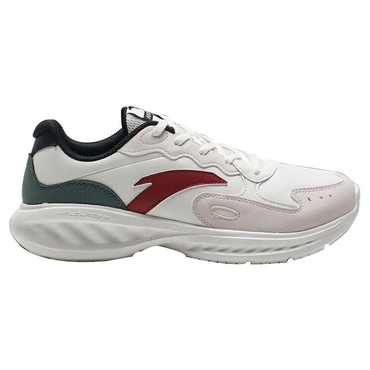 Anta Star Cloud Comfortable Casual Trendy Versatile Durable Breathable Low-Top Running Shoes Men Sneakers Ivory-White 912325571-6