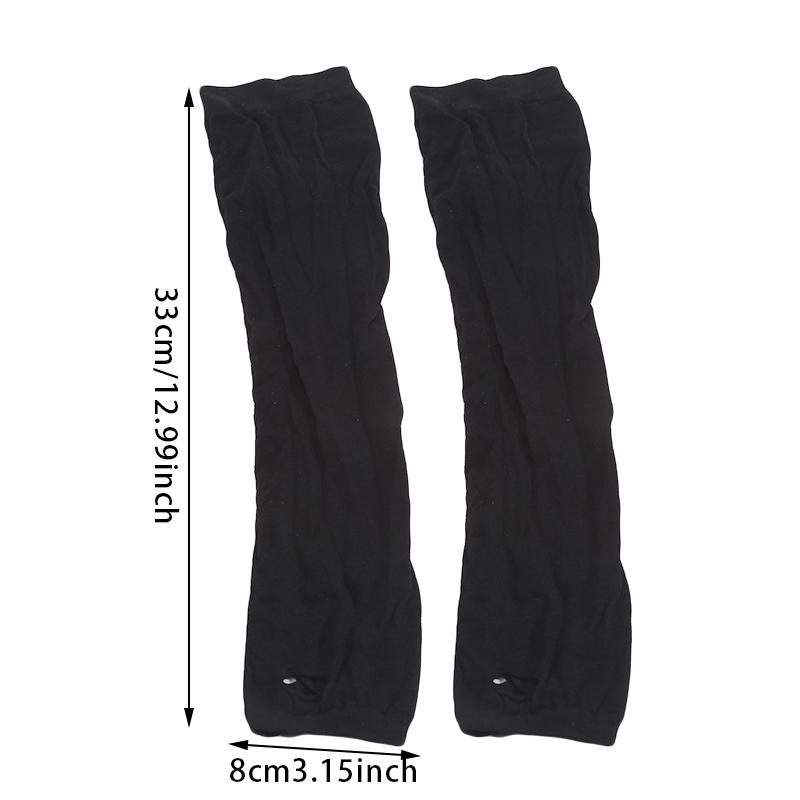 1-5Pairs Mesh Arm Sleeve Gloves Stretch Sun Protection Sleeves For Women Hip Hop Rock Gloves Black Hollow Out Fingerless Gloves