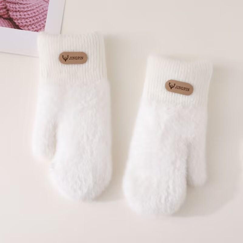 

Плюшевые перчатки женские студенческие согревают осенью и зимой милые плюшевые утолщенные простые парные велосипедные ветрозащитные и холодозащитные перчатки