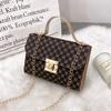 Single Shoulder Women's Bag, Versatile Messenger Fashion Embossed Lock Chain Small Square Bag