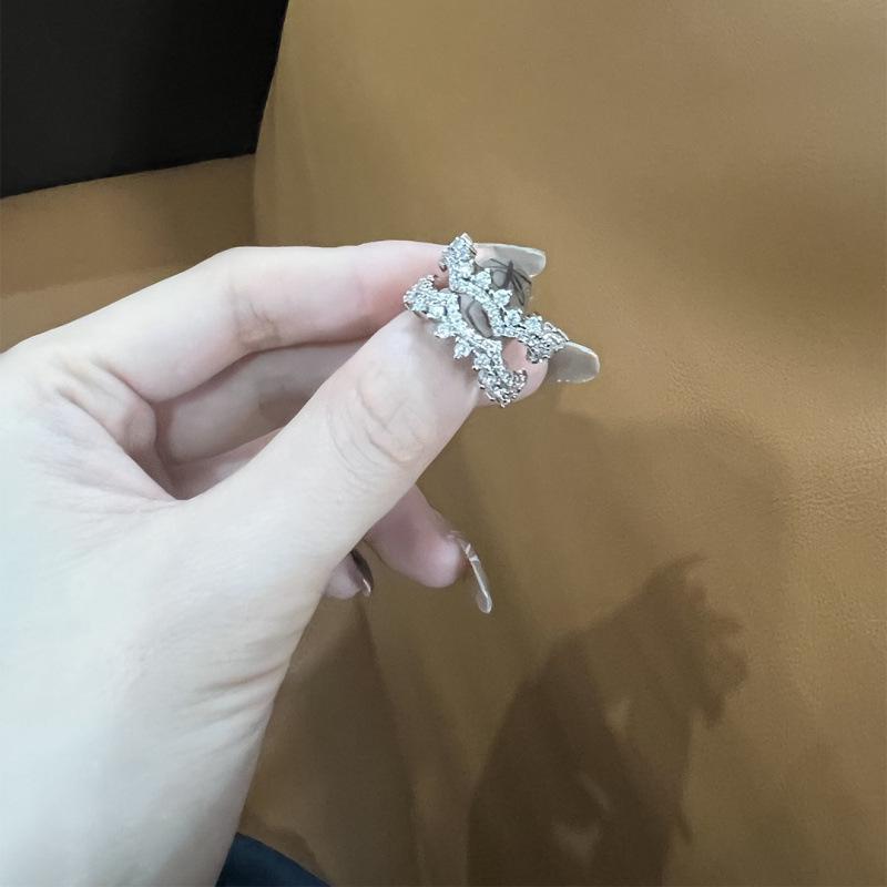 Korean Luxury Zirconia Multi-Layer Openable Women's Ring