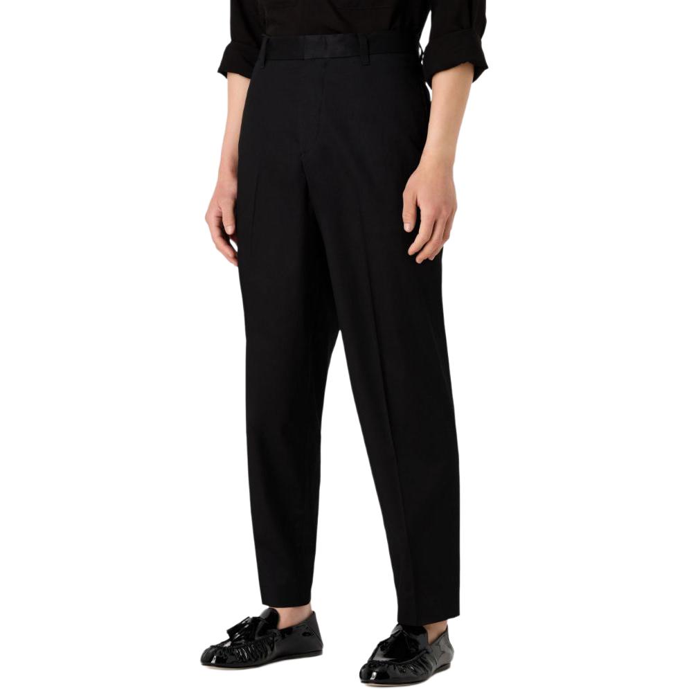 Emporio Armani Logo Plaque Tapered Leg Trousers 3D1PE1-1NQTZ-0999