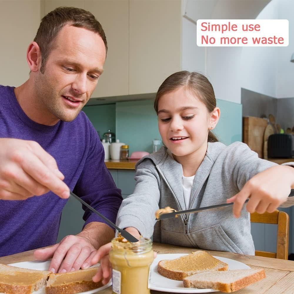 3Pcs/Set Multiple Sizes Silicone Spatula Tool Heat Resistant Mini Jam Spatula Cooking Baking