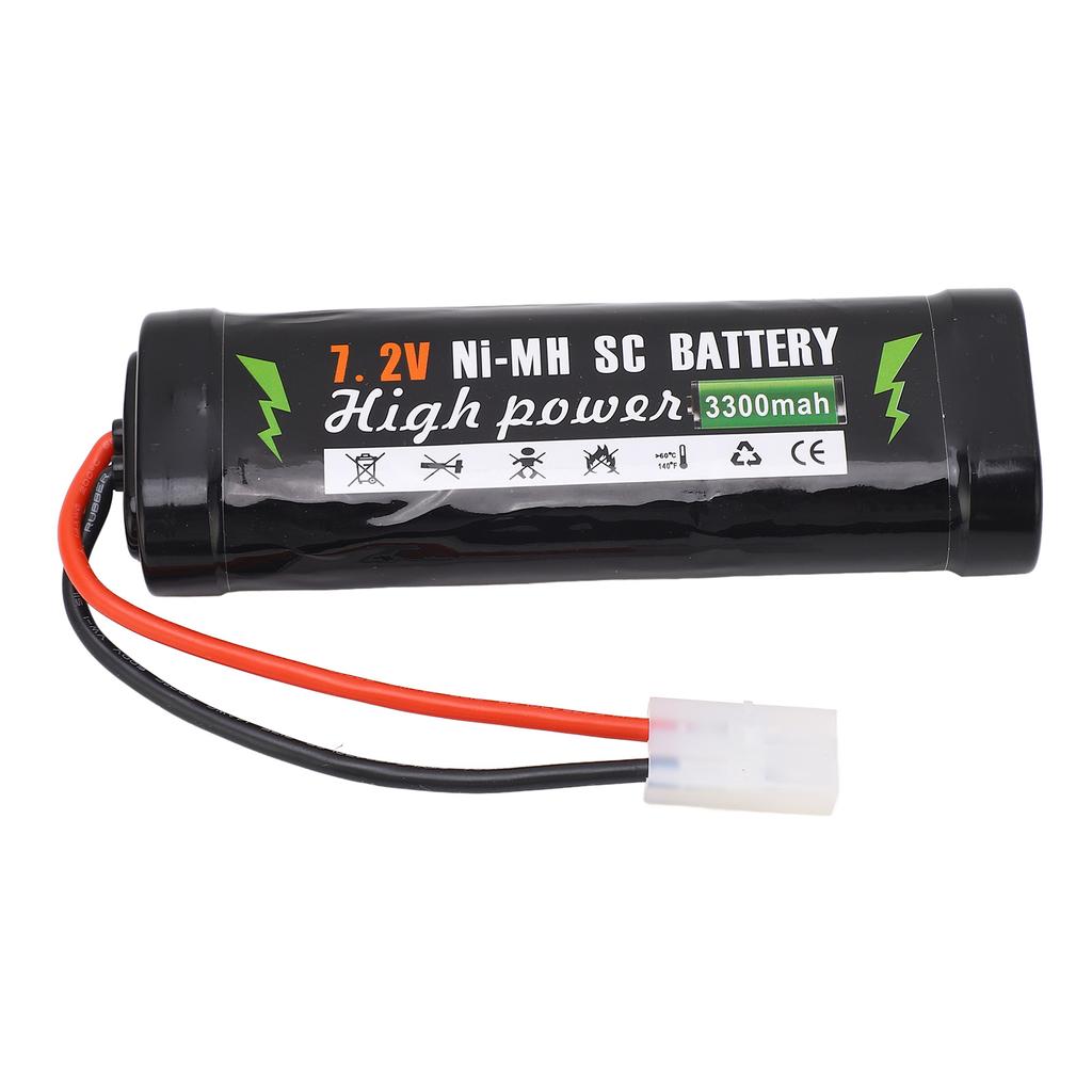 7.2V 3300mAh Rechargeable Lipo Battery High Power Lithium Battery Sturdy Shell for RC Car RC Truck R