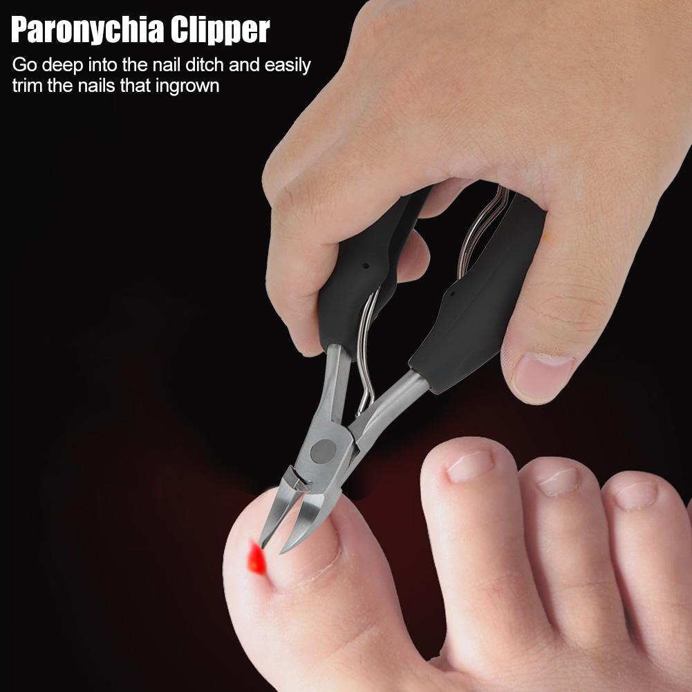 Pointed Head Stainless Steel Nail Clipper Nail Scissor Tool for Ingrown Nail Paronychia