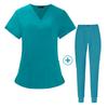 2025 Summer New Women Wear Scrub Suits Hospital Doctor Working Uniform Medical Surgical Multicolor Unisex Uniform Nurse Accessories