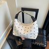 Foreign Style Polka Dot Summer New Small Square Bag Women's Bow Versatile Fashion Commuting Personality Casual Messenger Bag