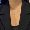 [Puremond] Earthquake Marquise Silver Necklace OTN222807DWW